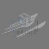 cuchillos de plastico descartables