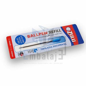 repuesto boligrafo de giro azul zulu