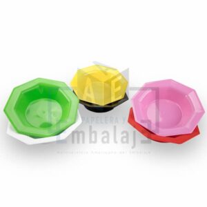 bowl plastico octogonal
