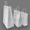 bolsas de papel blancas con manija