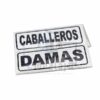 cartel damas y caballeros