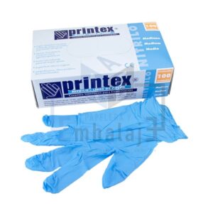 Guantes de nitrilo descartables azules