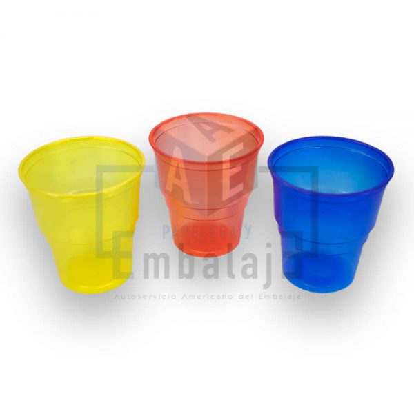 vasos plasticos descartables color