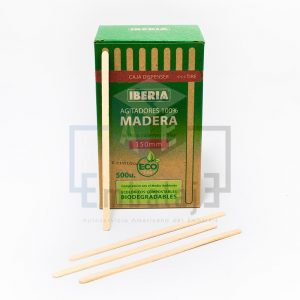 agitadores para café de madera