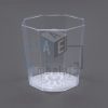 vaso plástico octogonal