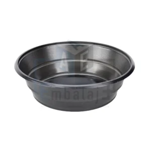 Ensaladeras descartables Plastivas Genoa negras
